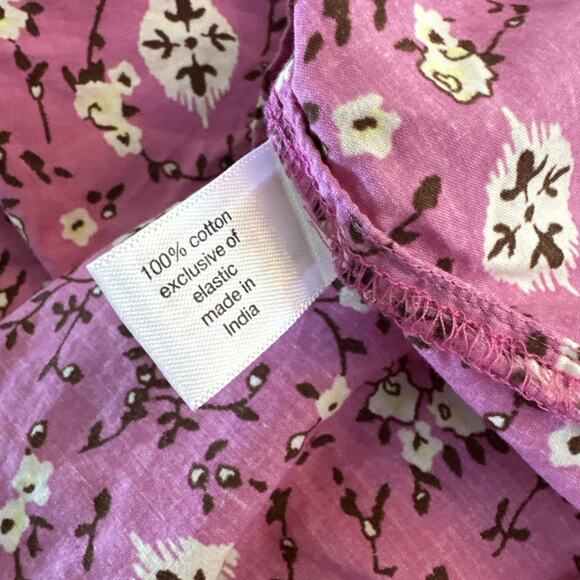 Lane Bryant Plus Size 18/20 Floral Pink Tank Top Cami Smocked Adjustable Staps - Picture 9 of 9